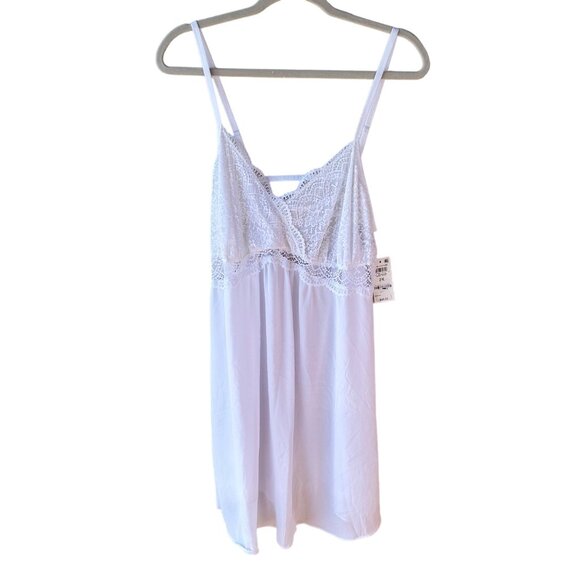 INC International Concepts Other - NWT INC International Concepts White Sheer Lounge Lace Slip Dress Womens Size 2X